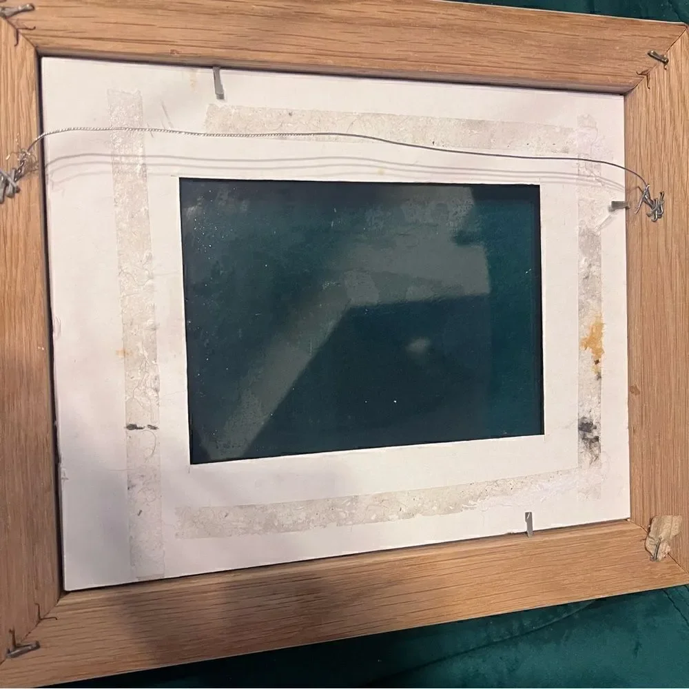 8 x 10 Picture Frame - White Wood - Large Frame - Easy Hang Wire